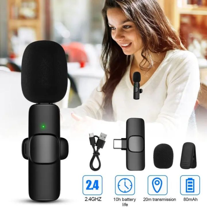 K8 Wireless Microphone – Wireless Lavalier Mic