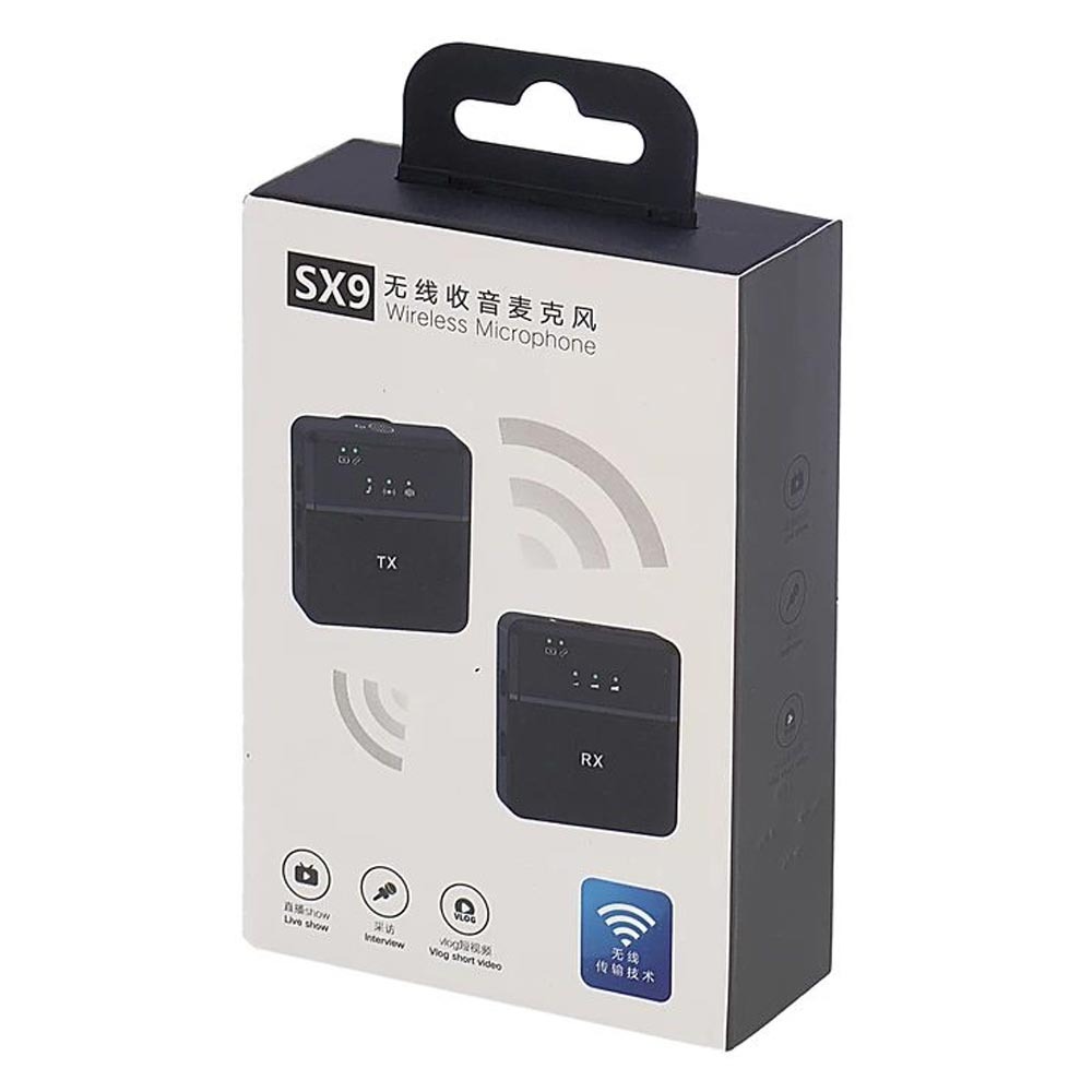 SX9 Wireless Microphone 2.4G Dual Transmitter Wireless Mic